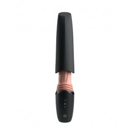 Imagen, dildo realista con ventosa manos libres y vibración King Cock Plus, online