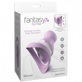 Imagen, bomba íntima con succión y vibración Fantasy For Her Veloura Touch morada, online