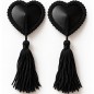 CUBREPEZONES CORAZÓN CON BORLAS NEGRO CHILIROSE CR-4897 CUBREPEZONES CORAZÓN CON BORLAS NEGRO CHILIROSE CR-4897