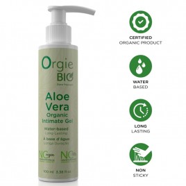 Imagen, lubricante base agua con aloe vera orgánico ORGIE Bio en formato de 100 ml, online