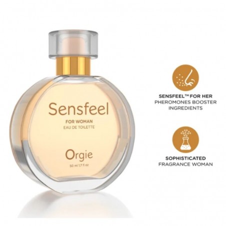 ORGIE SENSFEEL PERFUME CON FEROMONAS PARA MUJER 50 ML
