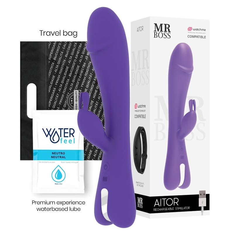 MR BOSS AITOR VIBRADOR RABBIT CON CONTROL REMOTO WATCHME