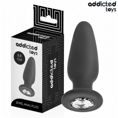 PLUG ANAL CON JOYA ADDICTED TOYS DE SILICONA S, M Y L