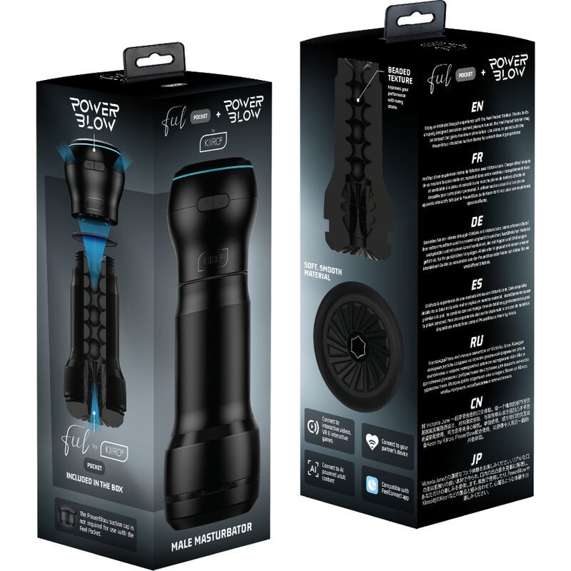 KIIROO FEEL POCKET + POWERBLOW MASTURBADOR MASCULINO INTERACTIVO KIIROO FEEL POCKET + POWERBLOW MASTURBADOR MASCULINO INTERACTIVO