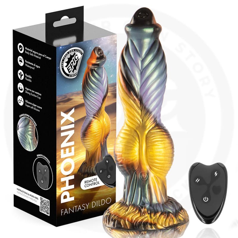 DILDO VIBRADOR CON CONTROL REMOTO EPIC PHOENIX DILDO VIBRADOR CON CONTROL REMOTO EPIC PHOENIX