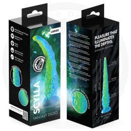 Imagen, dildo Scylla de silicona inspirado en mitología griega con diseño épico, online
