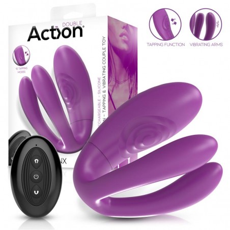 Imagen, vibrador para parejas con tapping y control remoto ACTION Twinx, online