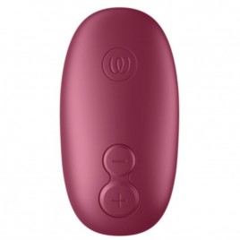 Imagen, Womanizer Snap vista frontal del succionador de clítoris burdeos con estuche, online