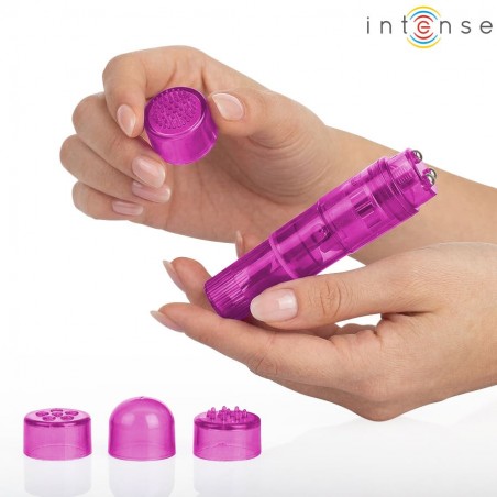 INTENSE KURT MINI VIBRADOR CON 4 CABEZALES INTERCAMBIABLES