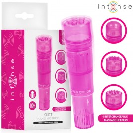 Imagen, mini vibrador Intense Kurt con 4 cabezales intercambiables, online