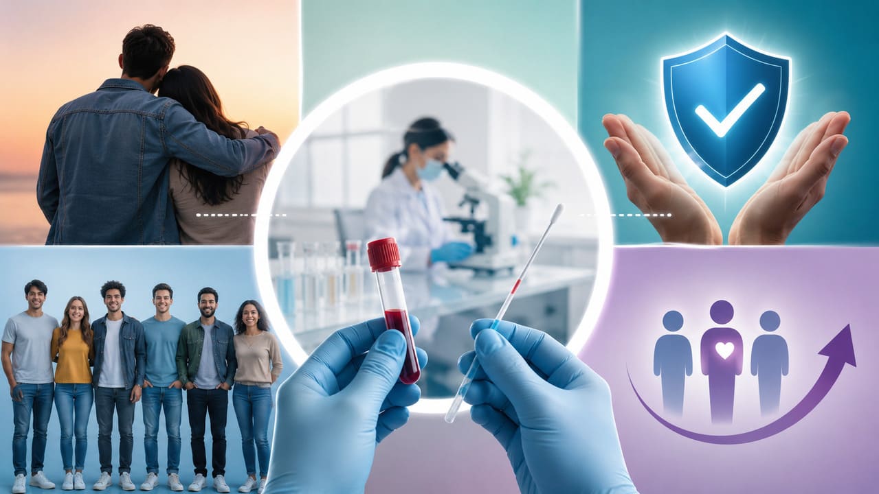 Cribado de ITS: consulta médica, laboratorio y muestra de sangre