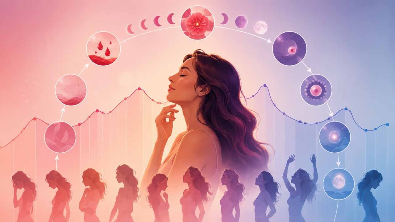 🌙 El Ciclo Menstrual y tu Deseo: Qué Cambia en Cada Fase
